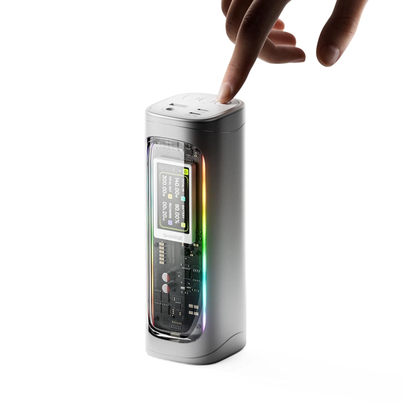 SHARGE EK - BANCO DE ENERGIA DE 300 W, CARGADOR PORTATIL PARA PORTATIL DE 24000 MAH CON SALIDA - 1