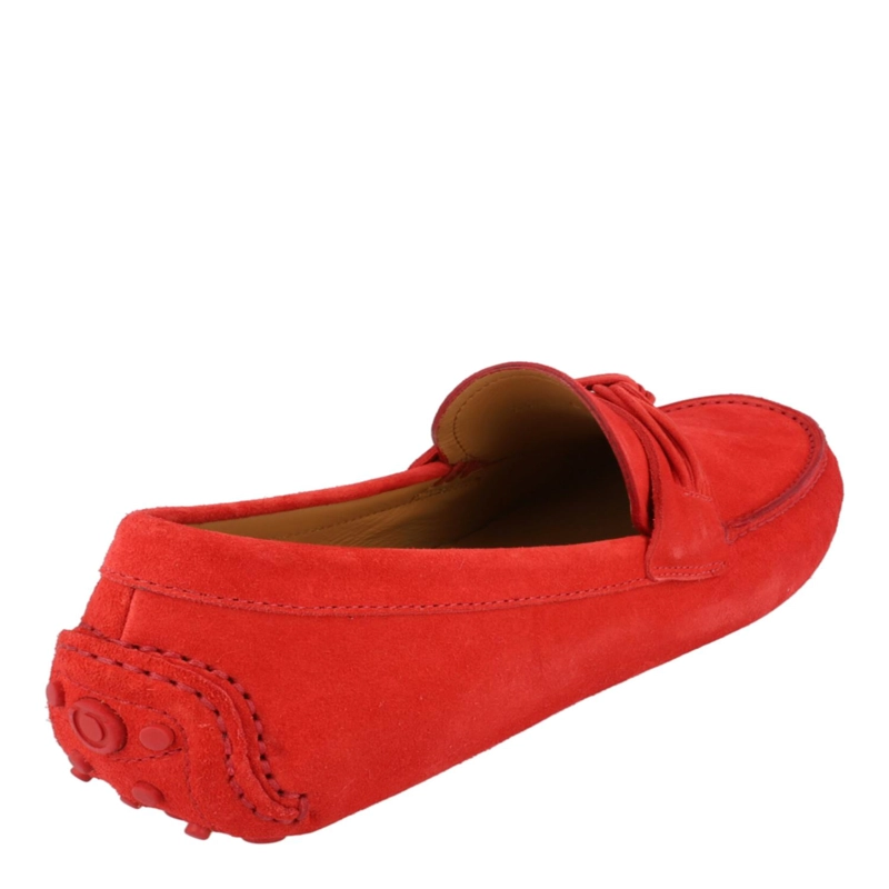 FERRAGAMO FORBES SUEDE DRIVERS CALZADO ANCHO PARA HOMBRE EN COLOR ROJO - 3