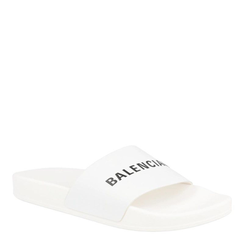 CALZADO BLANCO CON TOBOGANES DE PISCINA CON EL LOGOTIPO DE BALENCIAGA - 2