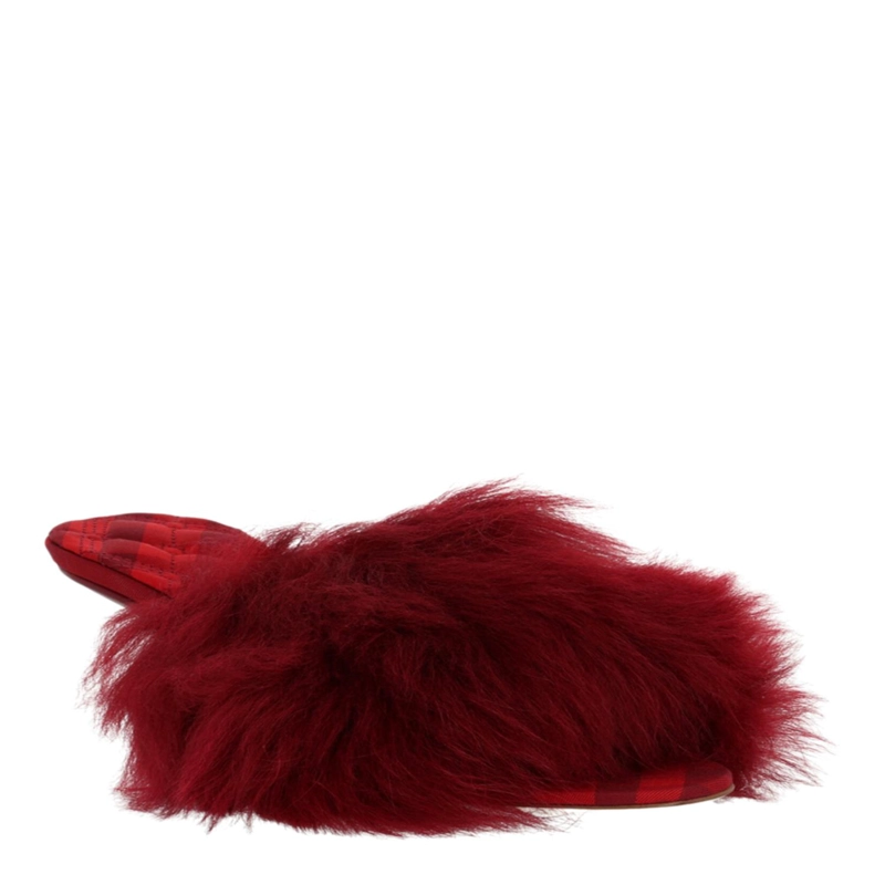CALZADO BURBERRY JACKIE SHEARLING MULES PARA MUJER EN BERRY - 2