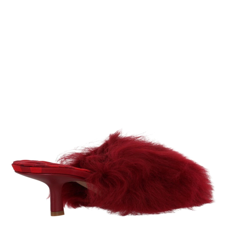 CALZADO BURBERRY JACKIE SHEARLING MULES PARA MUJER EN BERRY - 3