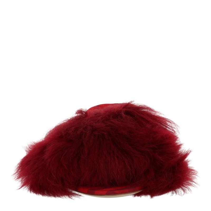 CALZADO BURBERRY JACKIE SHEARLING MULES PARA MUJER EN BERRY - 4