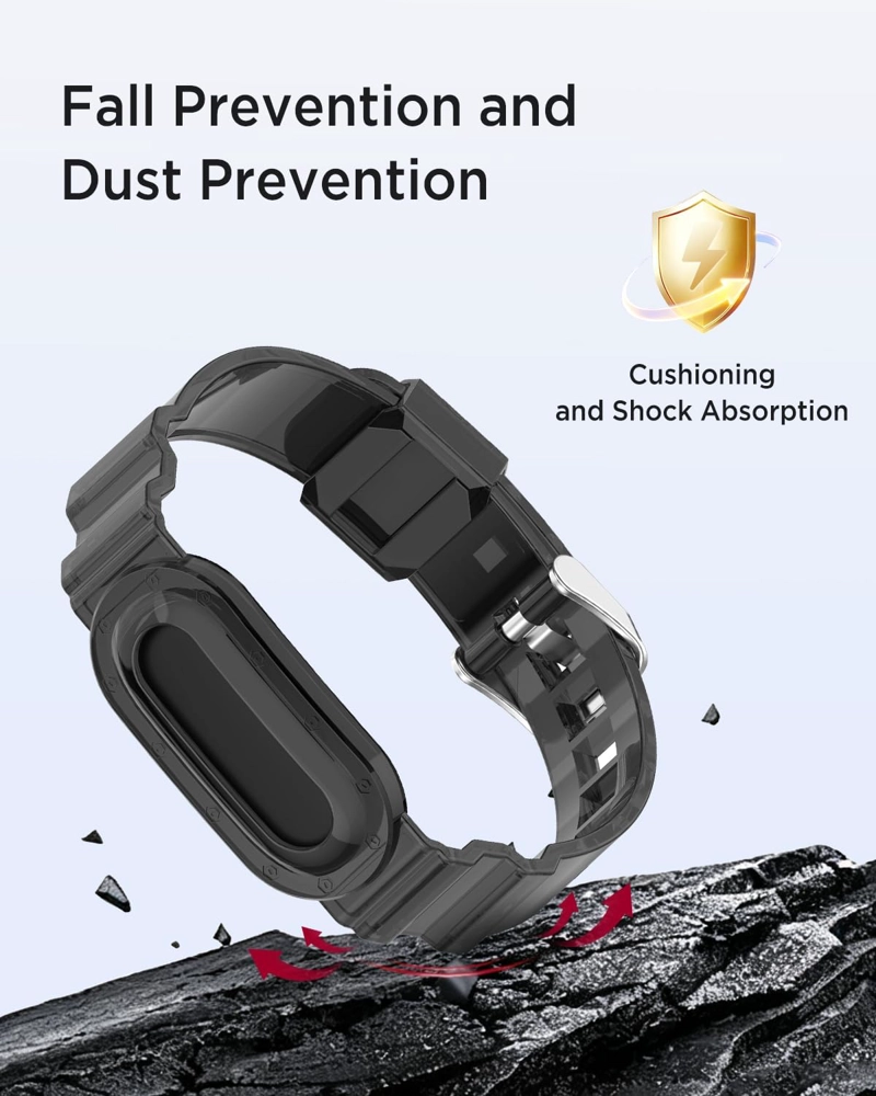 MIIMALL PAQUETE DE 2 CORREAS DEPORTIVAS PARA GOOGLE FITBIT AIR, RESISTENTE AL AGUA Y AL SUDOR, - 4