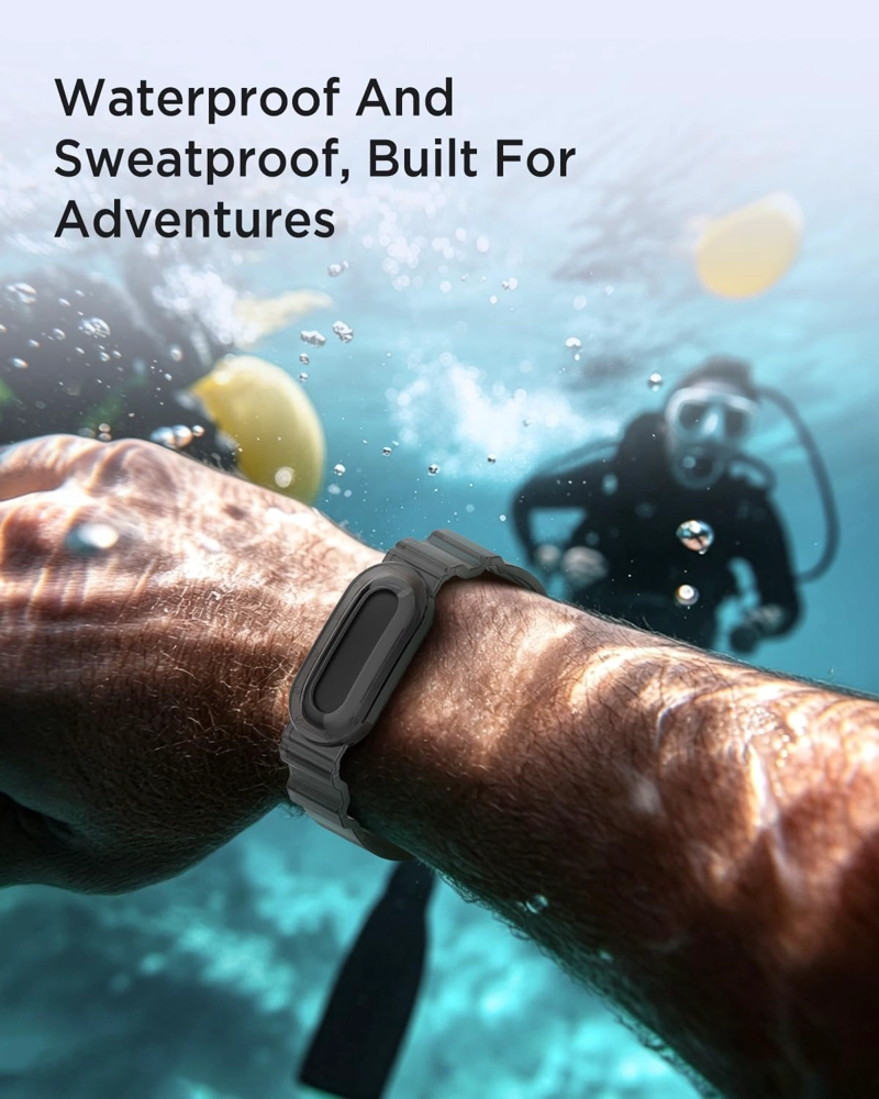 MIIMALL PAQUETE DE 2 CORREAS DEPORTIVAS PARA GOOGLE FITBIT AIR, RESISTENTE AL AGUA Y AL SUDOR, - 6