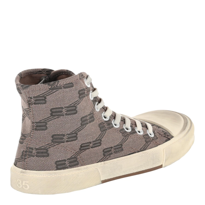 ZAPATILLAS ALTAS BALENCIAGA PARIS BB MONOGRAM PARA MUJER EN COLOR MARRON - 3