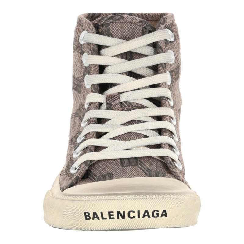 ZAPATILLAS ALTAS BALENCIAGA PARIS BB MONOGRAM PARA MUJER EN COLOR MARRON - 4