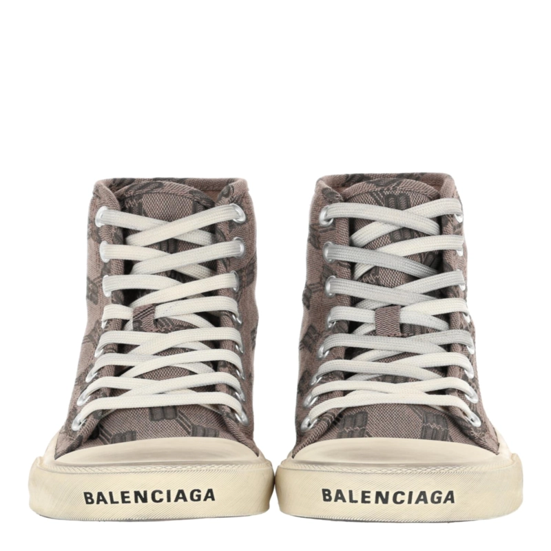 ZAPATILLAS ALTAS BALENCIAGA PARIS BB MONOGRAM PARA MUJER EN COLOR MARRON - 5