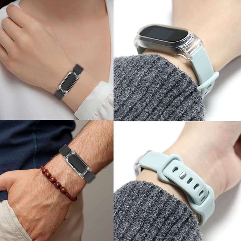 CORREAS DE RELOJ DEPORTIVAS COMPATIBLES CON GOOGLE FITBIT AIR CON FUNDA PROTECTORA DE PC, CAIDAS - 5