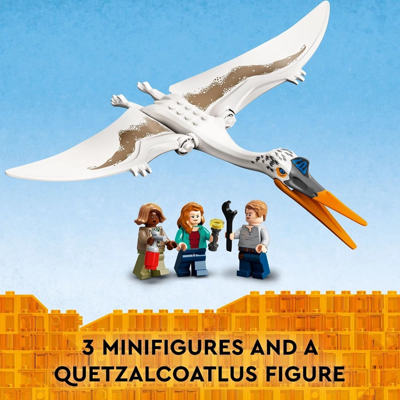 LEGO JURASSIC WORLD QUETZALCOATLUS - JUEGO DE EMBOSCADA DE AVION 76947, CON FIGURA DE JUGUETE - 5