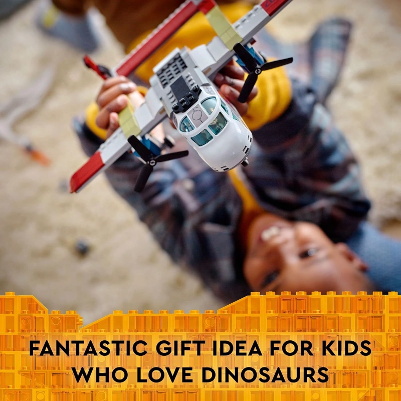 LEGO JURASSIC WORLD QUETZALCOATLUS - JUEGO DE EMBOSCADA DE AVION 76947, CON FIGURA DE JUGUETE - 6