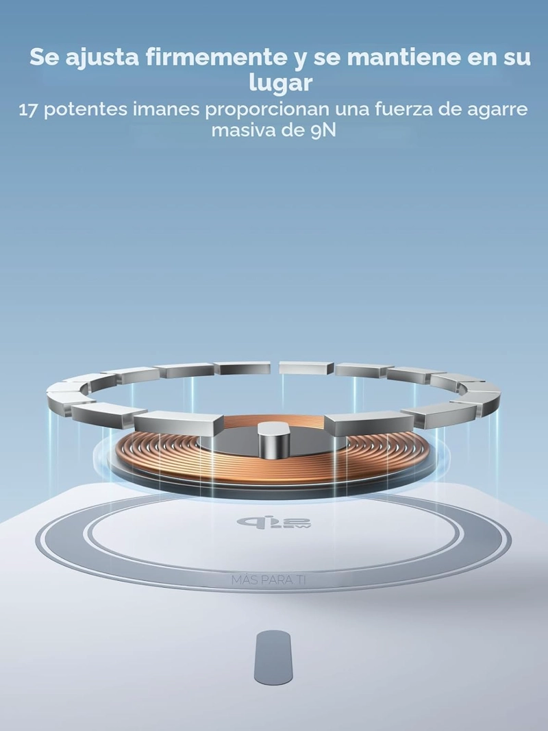 UGREEN QI2 - BANCO DE ENERGIA INALAMBRICO DE 25 W, CABLE INTEGRADO, MAGSAFE - 4