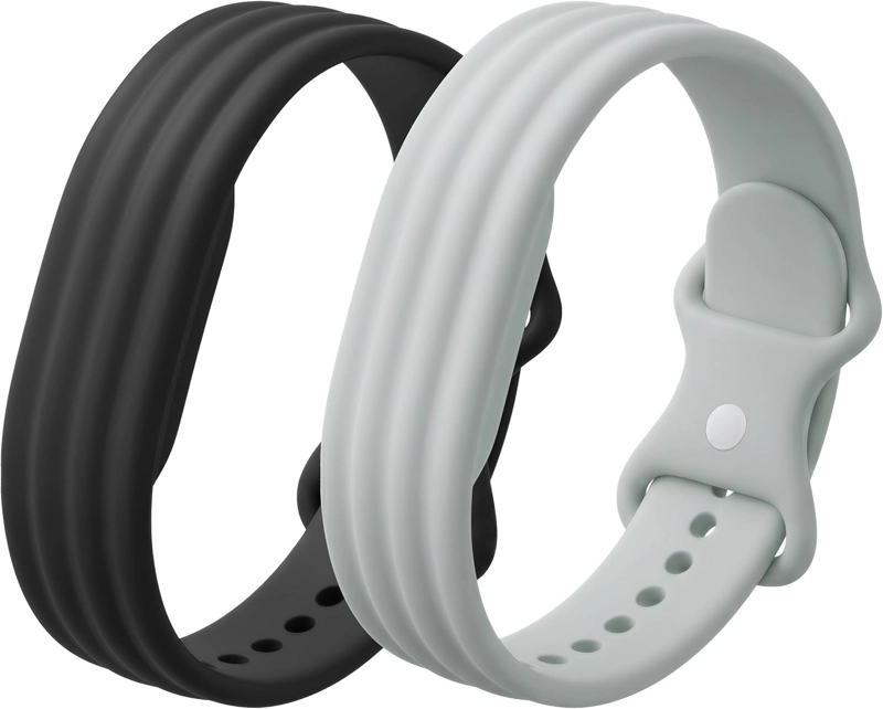 PAQUETE DE 2 CORREAS DE SILICONA DEPORTIVAS COMPATIBLES CON GOOGLE FITBIT AIR, CORREAS DE REPUESTO - 1