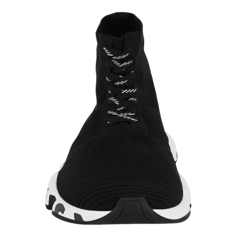 ZAPATILLAS DEPORTIVAS BALENCIAGA SPEED CON CORDONES GRAFFITI PARA HOMBRE EN BLANCO Y NEGRO - 4