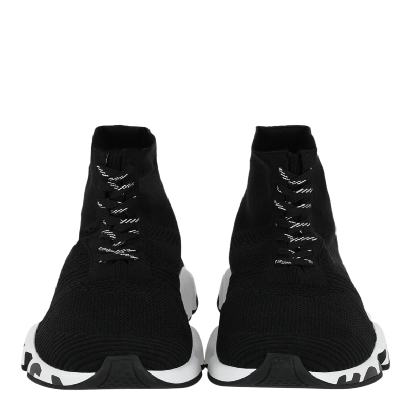 ZAPATILLAS DEPORTIVAS BALENCIAGA SPEED CON CORDONES GRAFFITI PARA HOMBRE EN BLANCO Y NEGRO - 5
