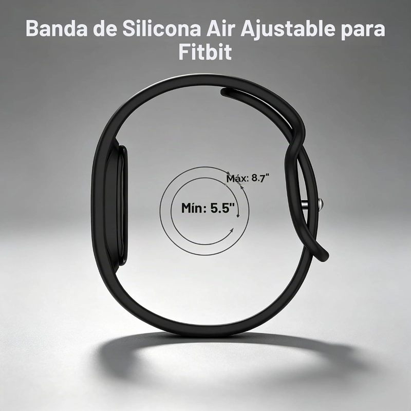 BANDA DEPORTIVA DE SILICONA SUAVE PARA GOOGLE FITBIT AIR - 6