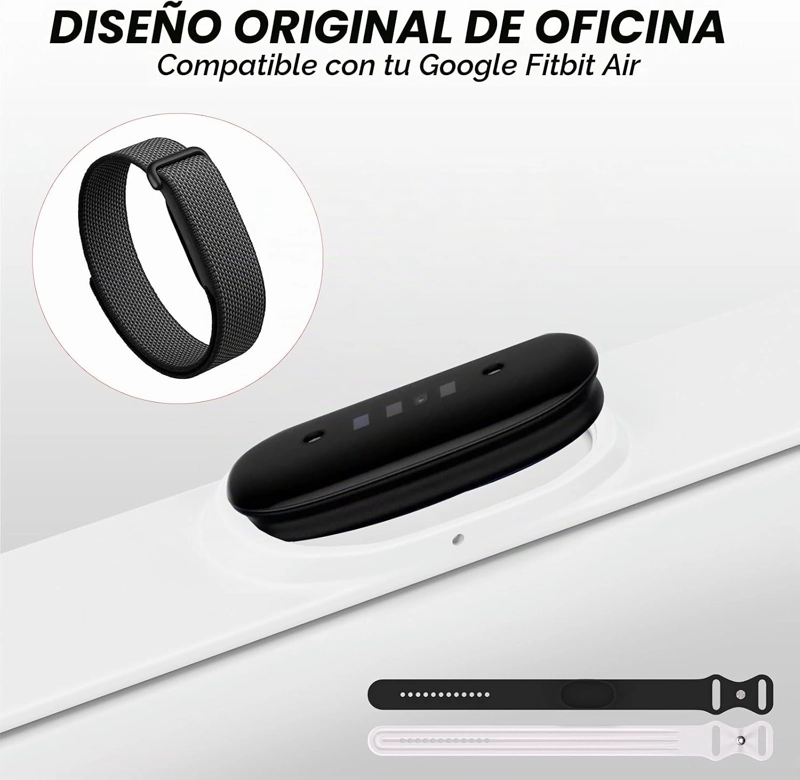 CORREA DEPORTIVA DE SILICONA SUAVE PARA FITBIT AIR, CORREA DE REPUESTO AJUSTABLE - 3