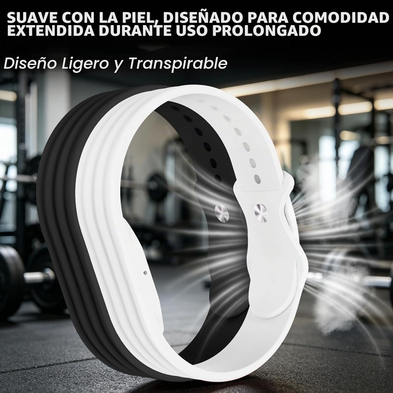 CORREA DEPORTIVA DE SILICONA SUAVE PARA FITBIT AIR, CORREA DE REPUESTO AJUSTABLE - 4