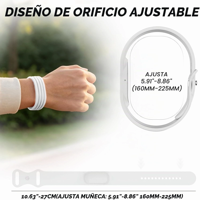 CORREA DEPORTIVA DE SILICONA SUAVE PARA FITBIT AIR, CORREA DE REPUESTO AJUSTABLE - 5