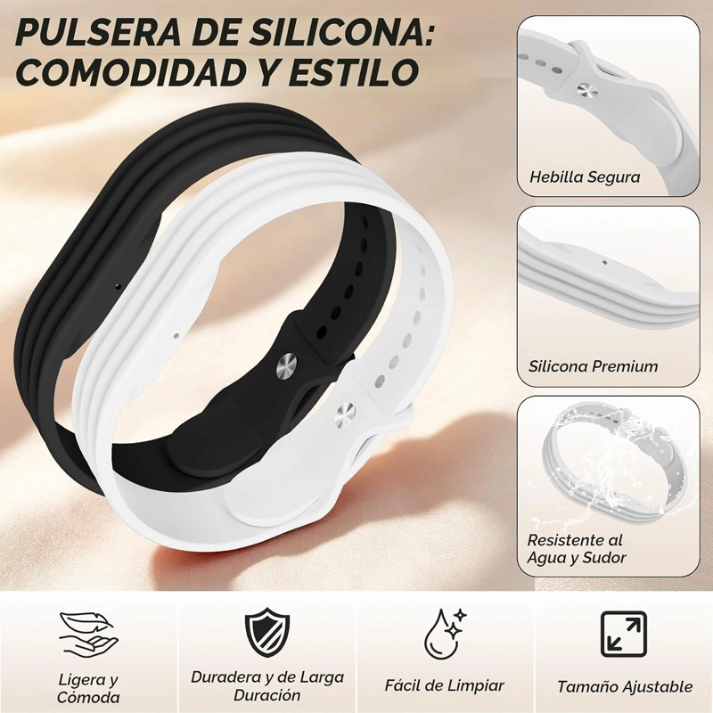CORREA DEPORTIVA DE SILICONA SUAVE PARA FITBIT AIR, CORREA DE REPUESTO AJUSTABLE - 6