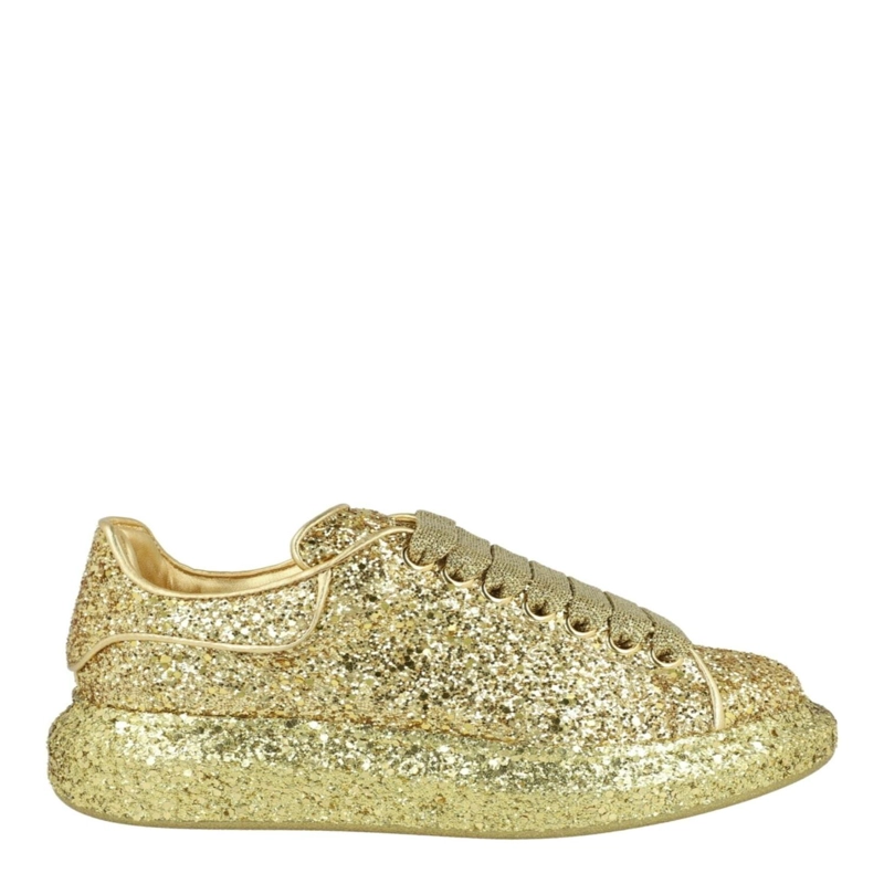 ZAPATILLAS HOLGADAS CON PURPURINA DE ALEXANDER MCQUEEN PARA MUJER EN COLOR DORADO - 1