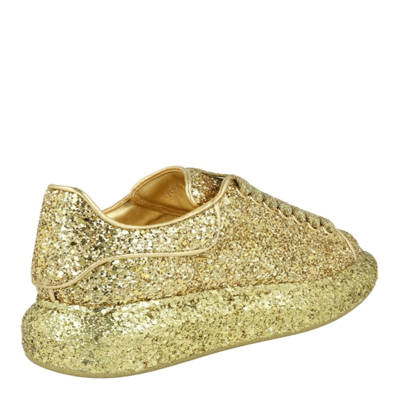 ZAPATILLAS HOLGADAS CON PURPURINA DE ALEXANDER MCQUEEN PARA MUJER EN COLOR DORADO - 3