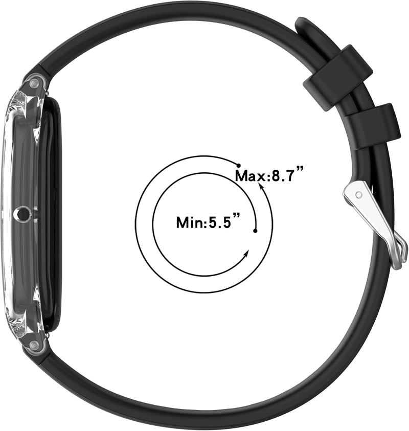 CORREA DE SILICONA DISEÑADA PARA GOOGLE FITBIT AIR FITNESS TRACKER, CORREA FLEXIBLE IMPERMEABLE - 2
