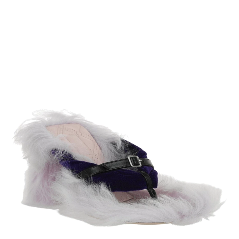 SANDALIAS CON TACON BURBERRY STEP POST PARA MUJER EN COLOR NEGRO MULTICOLOR - 2