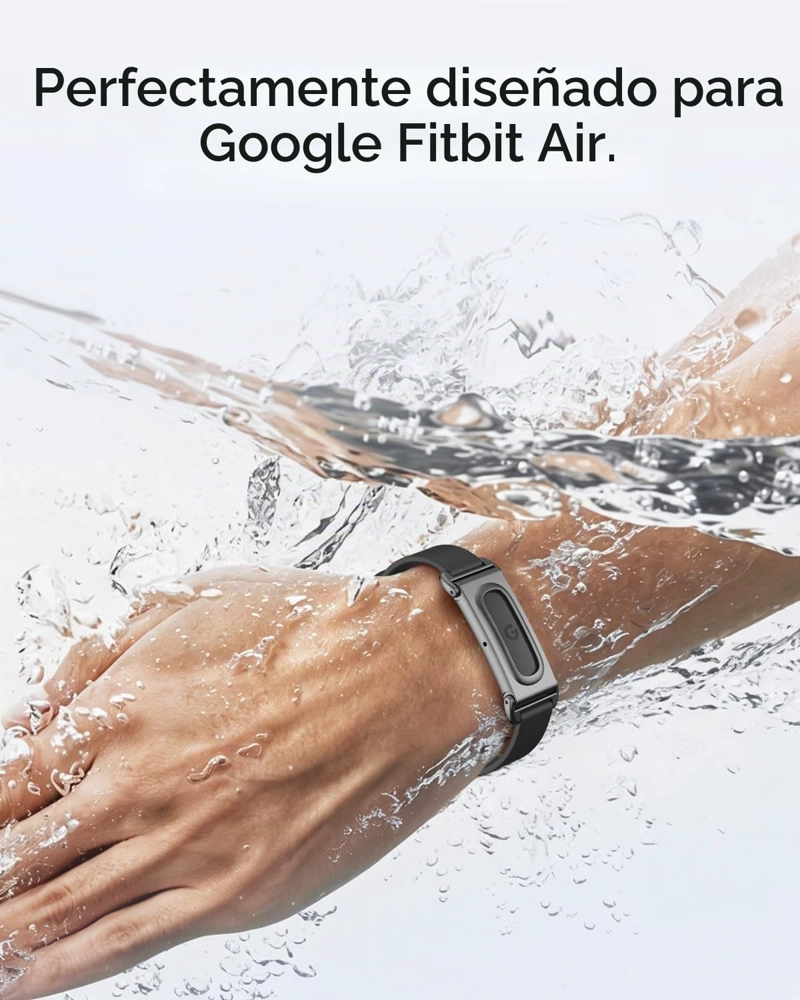 MIIMAL - CORREA DE SILICONA PARA GOOGLE FITBIT AIR, SUAVE, RESISTENTE, TRANSPIRABLE, RESISTENTE AL - 2