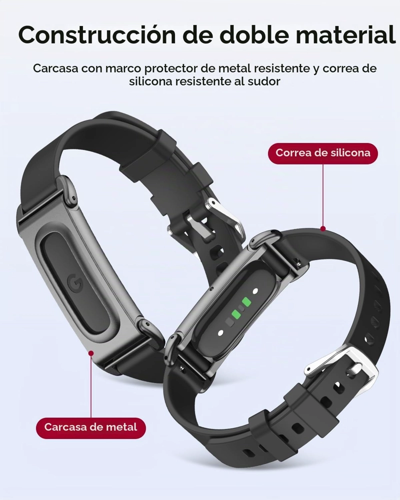MIIMAL - CORREA DE SILICONA PARA GOOGLE FITBIT AIR, SUAVE, RESISTENTE, TRANSPIRABLE, RESISTENTE AL - 3