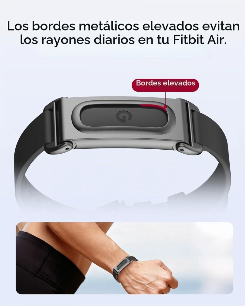 MIIMAL - CORREA DE SILICONA PARA GOOGLE FITBIT AIR, SUAVE, RESISTENTE, TRANSPIRABLE, RESISTENTE AL - 5