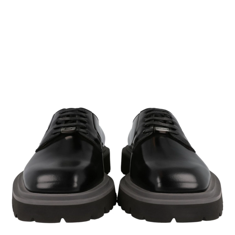 ZAPATOS DE VESTIR FERRAGAMO FLICKER LEATHER PARA HOMBRE EN COLOR NEGRO - 5