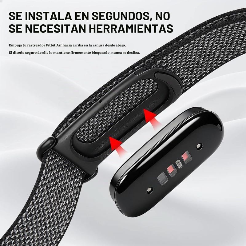 SUNNYSON CORREA DE RELOJ DE NAILON COMPATIBLE CON GOOGLE FITBIT AIR, CORREA TEJIDA SUAVE - 4