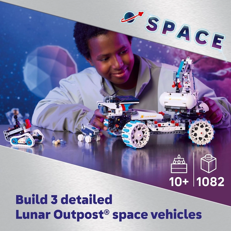 LEGO TECHNIC LUNAR OUTPOST MOON ROVER - JUGUETE DE CONSTRUCCION DE VEHICULO ESPACIAL, EXPLORADOR - 2