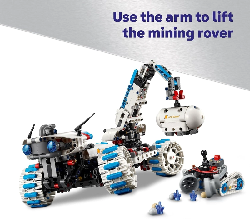 LEGO TECHNIC LUNAR OUTPOST MOON ROVER - JUGUETE DE CONSTRUCCION DE VEHICULO ESPACIAL, EXPLORADOR - 5