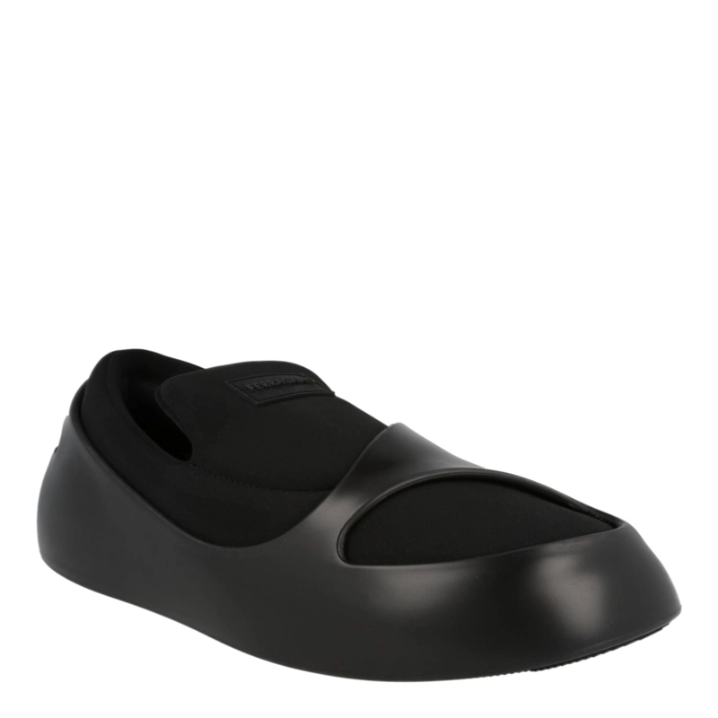 ZAPATILLAS DEPORTIVAS SIN CORDONES CON PANELES LUNARES FERRAGAMO PARA MUJER EN COLOR NEGRO - 2