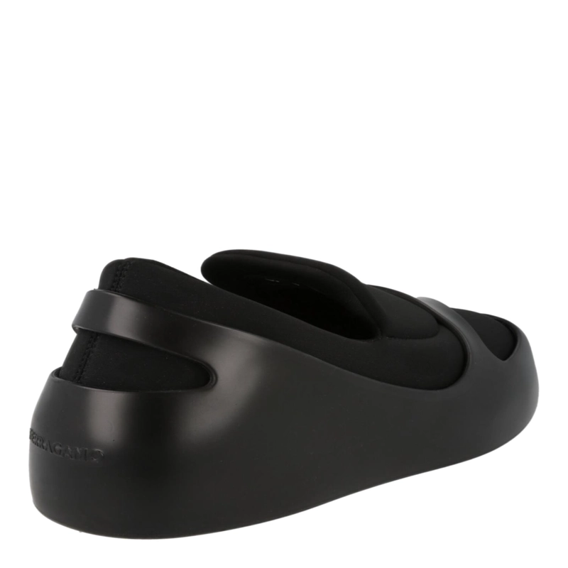 ZAPATILLAS DEPORTIVAS SIN CORDONES CON PANELES LUNARES FERRAGAMO PARA MUJER EN COLOR NEGRO - 3