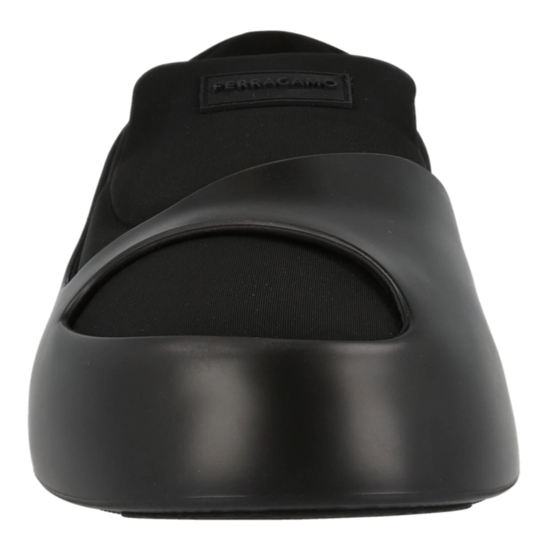 ZAPATILLAS DEPORTIVAS SIN CORDONES CON PANELES LUNARES FERRAGAMO PARA MUJER EN COLOR NEGRO - 4
