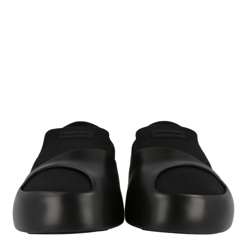 ZAPATILLAS DEPORTIVAS SIN CORDONES CON PANELES LUNARES FERRAGAMO PARA MUJER EN COLOR NEGRO - 5
