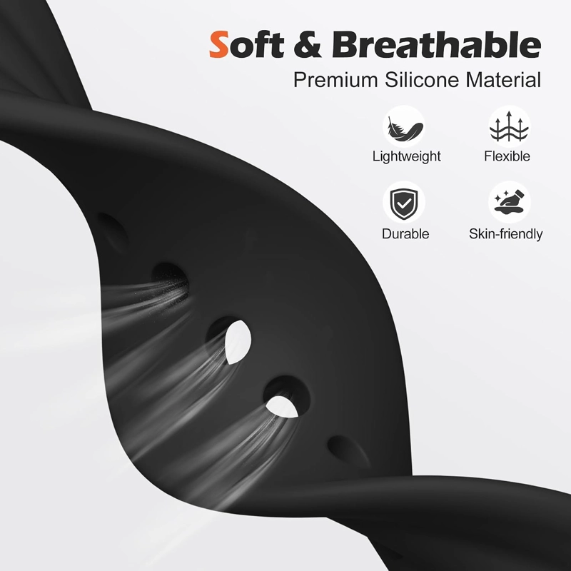 CORREA DE SILICONA DEPORTIVA COMPATIBLE CON GOOGLE FITBIT AIR CORREA DE REPUESTO SUAVE, - 2