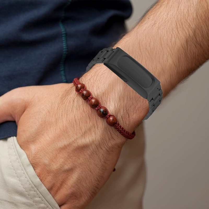 CORREA DE REPUESTO COMPATIBLE CON GOOGLE FITBIT AIR, CORREA DE RELOJ DE ACERO INOXIDABLE, PULSERA - 6