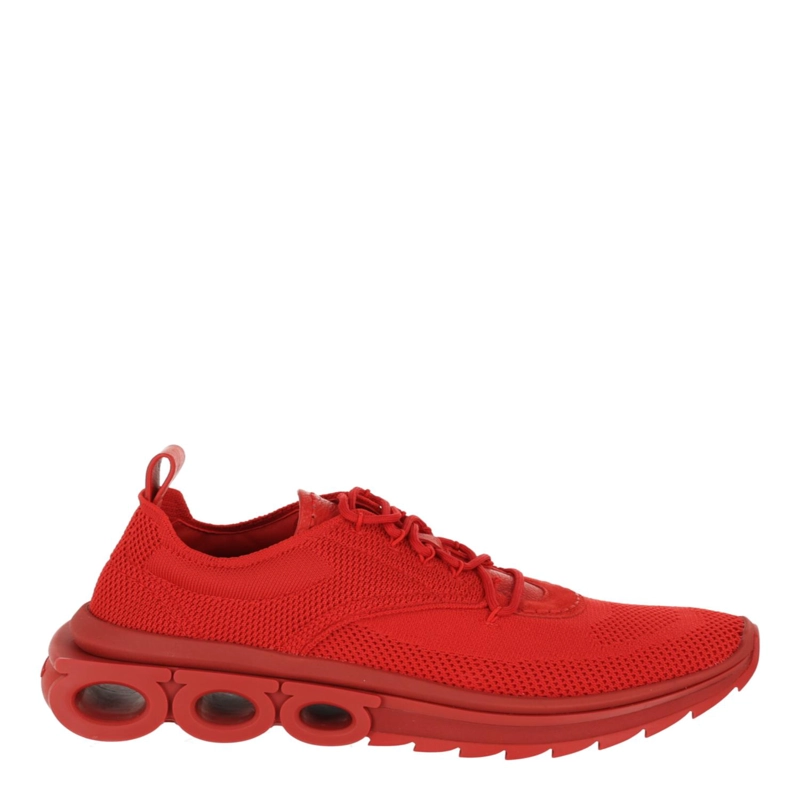 ZAPATILLAS FERRAGAMO NIMA KNIT PARA HOMBRE EN COLOR ROJO - 1