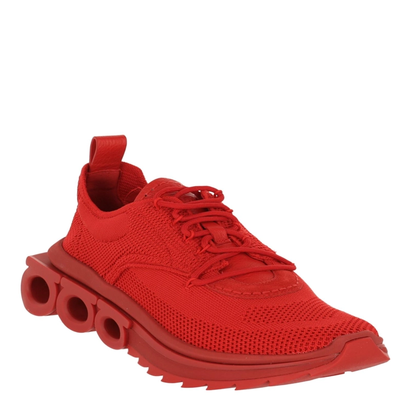 ZAPATILLAS FERRAGAMO NIMA KNIT PARA HOMBRE EN COLOR ROJO - 2