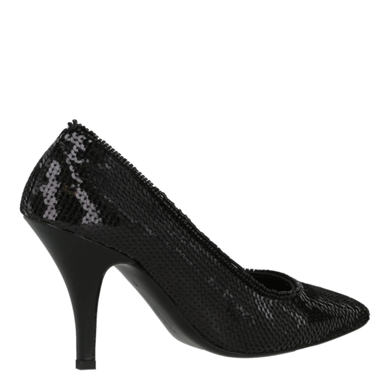 ZAPATOS DE TACON FERRAGAMO JUDY X5 CON LENTEJUELAS PARA MUJER EN COLOR NEGRO - 3