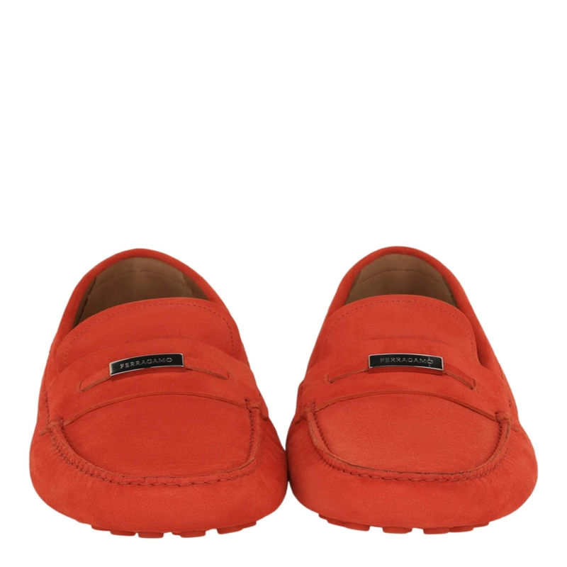 CALZADO FERRAGAMO GRENOBLE SUEDE DRIVERS PARA HOMBRE EN NARANJA - 5