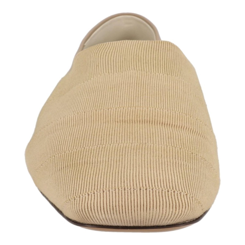 MOCASINES FERRAGAMO CON BANDAS DE GROGRE N CALZADO ANCHO PARA HOMBRE EN HUESO - 4