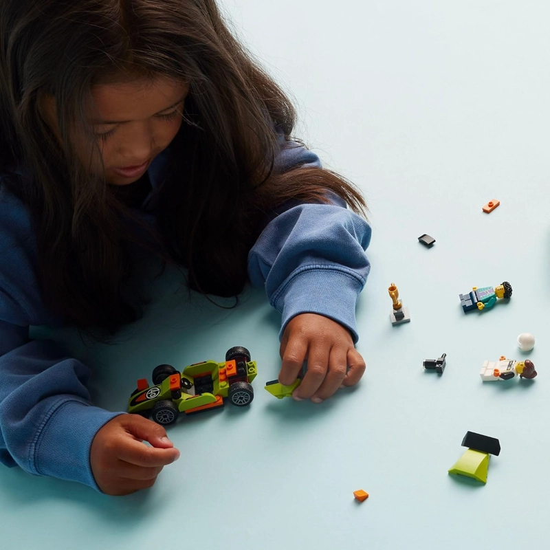 LEGO CITY GREEN - JUGUETE DE CARRERAS DE ESTILO CLASICO, JUGUETE PEQUEÑO REGALO PARA NIÑOS, KIT - 3