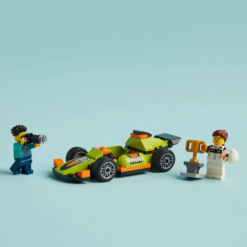 LEGO CITY GREEN - JUGUETE DE CARRERAS DE ESTILO CLASICO, JUGUETE PEQUEÑO REGALO PARA NIÑOS, KIT - 4