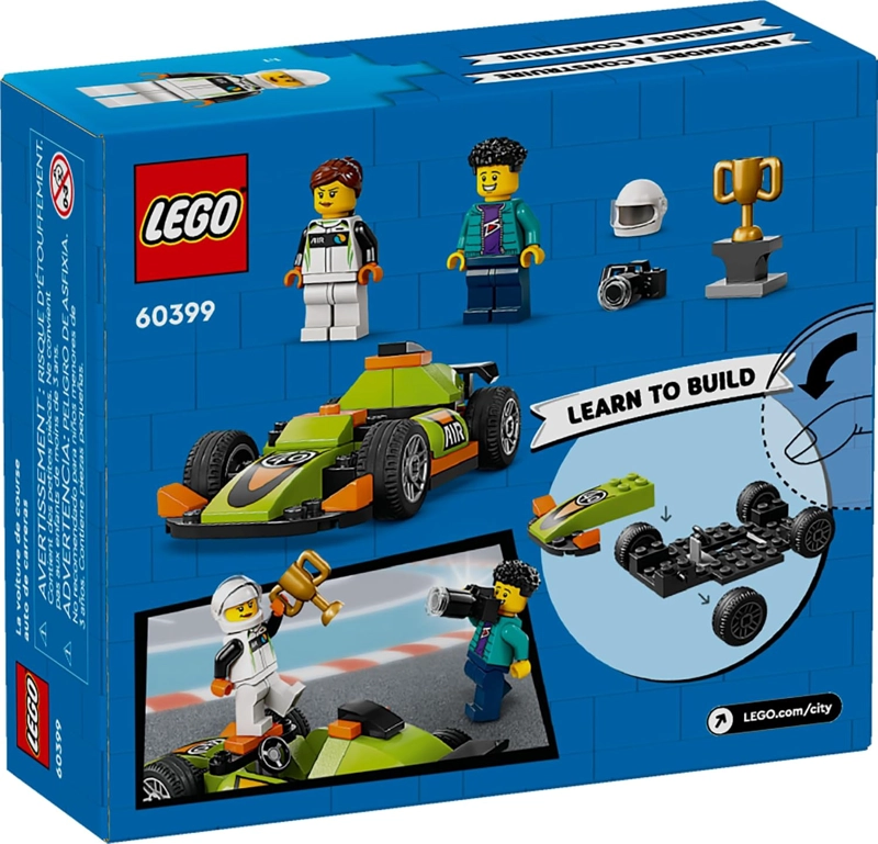 LEGO CITY GREEN - JUGUETE DE CARRERAS DE ESTILO CLASICO, JUGUETE PEQUEÑO REGALO PARA NIÑOS, KIT - 6