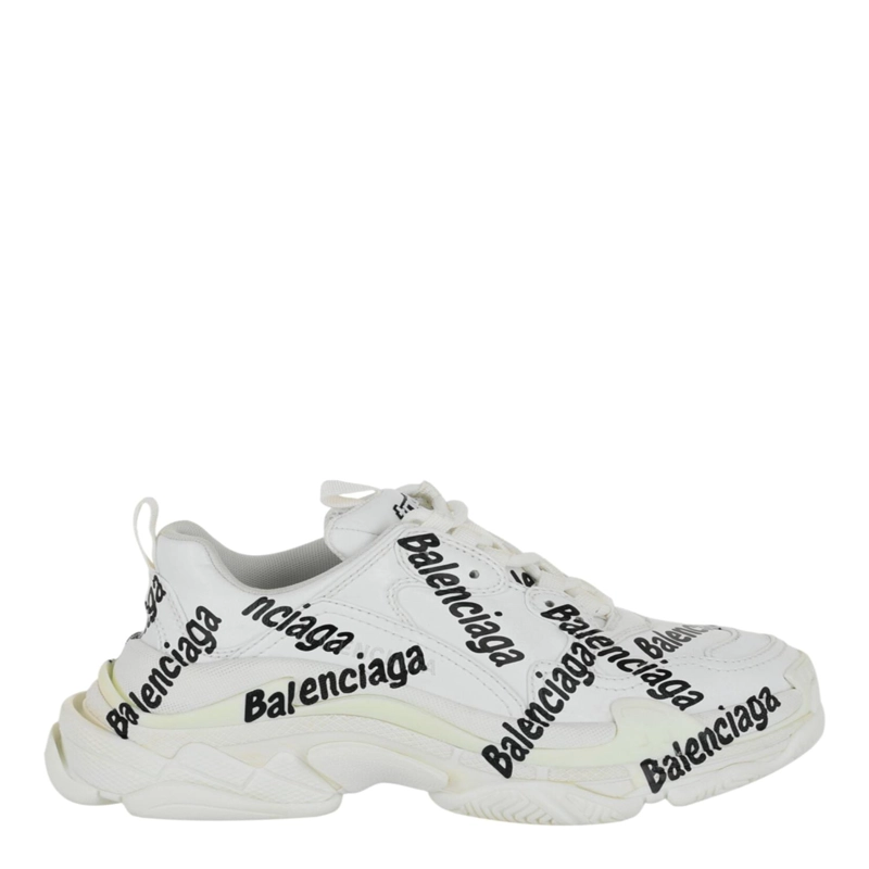 ZAPATILLAS BAJAS CON EL LOGOTIPO TRIPLE S DE BALENCIAGA PARA MUJER EN BLANCO Y NEGRO - 1