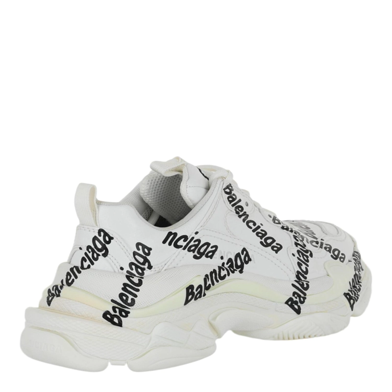 ZAPATILLAS BAJAS CON EL LOGOTIPO TRIPLE S DE BALENCIAGA PARA MUJER EN BLANCO Y NEGRO - 3